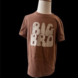 Big Bro Graphic Tee – Toddler Size 4T Brown Short Sleeve Shirt